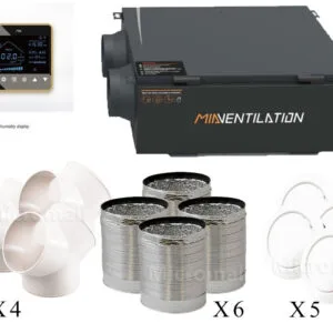 Premium Heat Exchange Ventilation System for - MIA-AHE250GL front view | NZ Depot