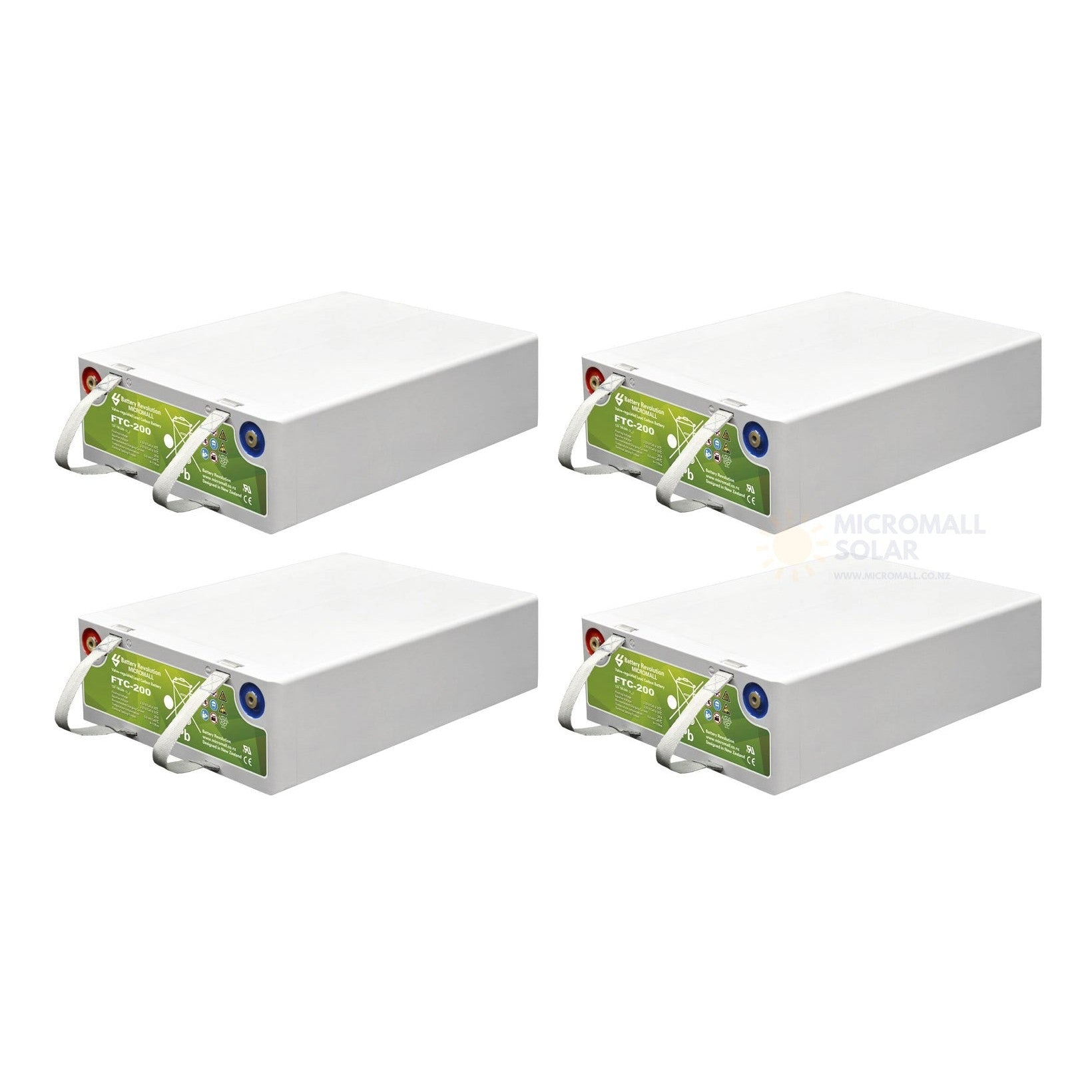 4X Deep cycle solar Storage battery 12V 200Ah Ultra lead Carbon Battery 1 4X Deep cycle solar Storage - BTC-12V200AH-4 front view | NZ Depot