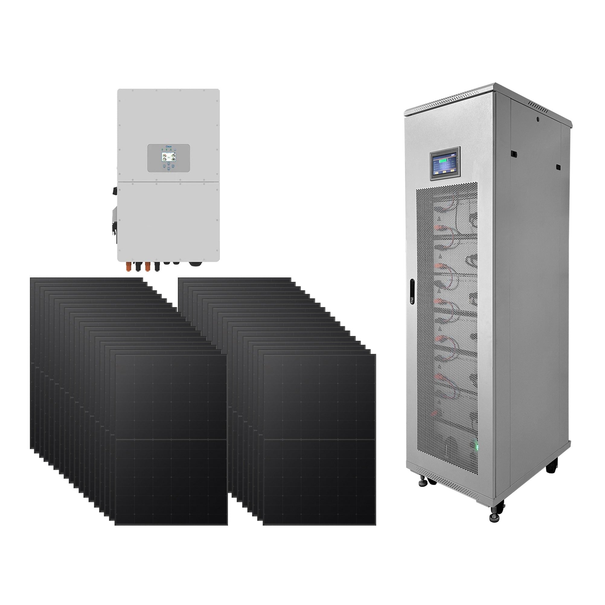 36 Panels Deye 30KW 409V Off-Grid Solar Kit with 40.9KW Batteries 1 36 Panels Deye 30KW - CBDY30K-36P front view | NZ Depot