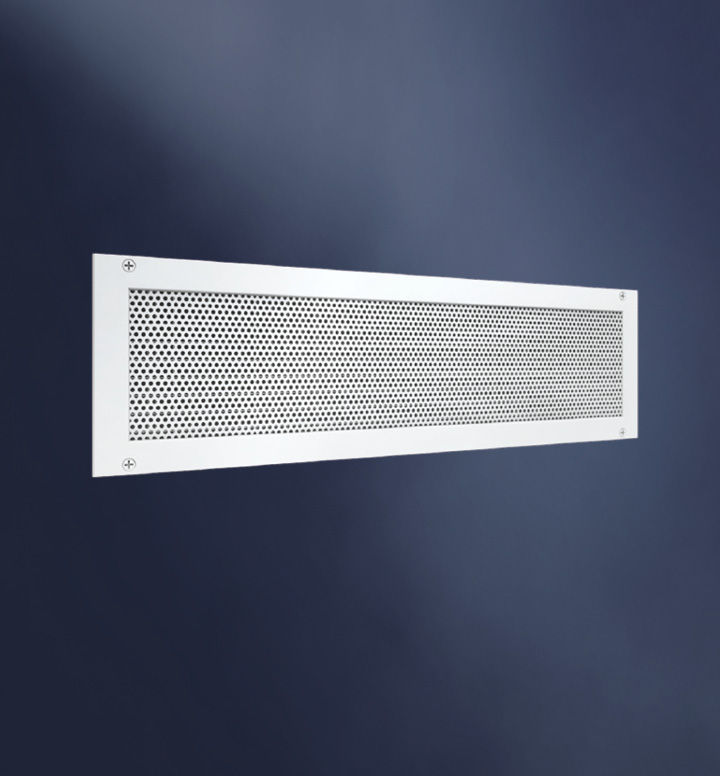 Temperzone PMW-AD Perforated Multistream Wall Diffuser 1 Temperzone ADS-FD - Auditorium Displacement - TZ-TEMPERZONEADSFDAUDITORIUMDISPLACEM front view | NZ Depot