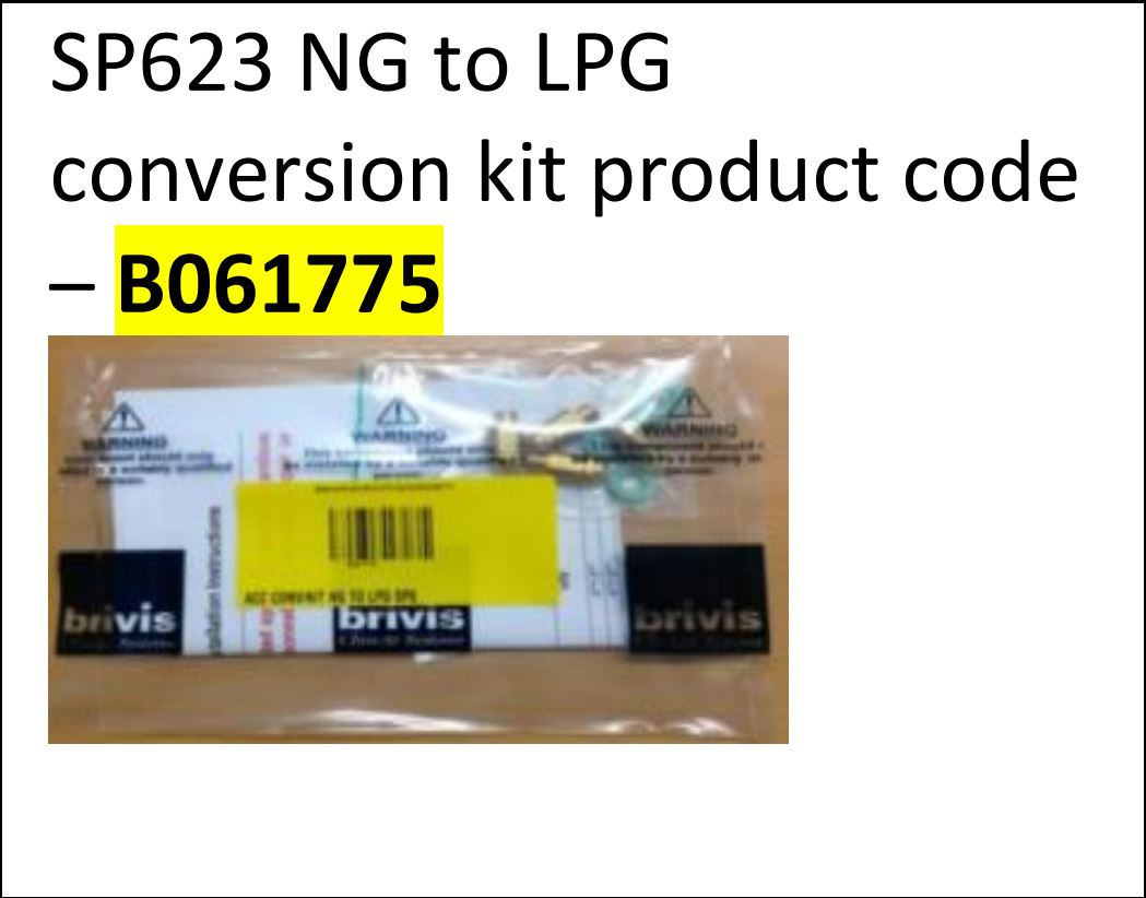Rinnai B061775 - Acc Conv/kit NG TO LPG SP623 1 Rinnai B061775 - Acc Conv/kit NG TO LPG SP623 | NZ Depot
