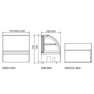 Buy Chilled Counter-Top Food Display DG-TY1200 Online - Commercial Fridges - 2 - NZ Depot Delivery