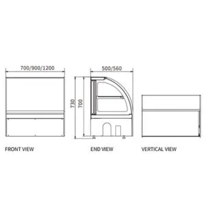Buy Chilled Counter-Top Food Display DG-TY1200 Online - Commercial Fridges - 2 - NZ Depot Delivery