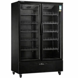 Buy Double Glass Door Display Fridge LC-1000FX（Black） Online - Commercial Fridges - 1 - NZ Depot Delivery