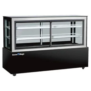 Buy Double side Glass door Chilled Food Display DG-1200FZK Online - Commercial Fridges - 1 - NZ Depot Delivery