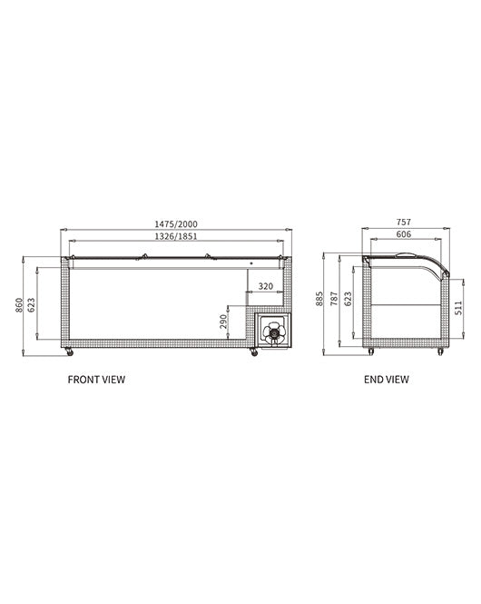 Dual Temperature Supermarket Island Freezer SD/SC-518 - SD/SC-518 - Snow Village Commercial Fridge - 2 - NZ Depot Buy Dual Temperature Supermarket Island Freezer SD/SC-518 Online - Commercial Freezers - 2 - NZ Depot Delivery