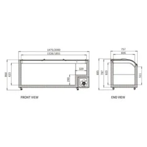 Buy Dual Temperature Supermarket Island Freezer SD/SC-718 Online - Commercial Freezers - 2 - NZ Depot Delivery