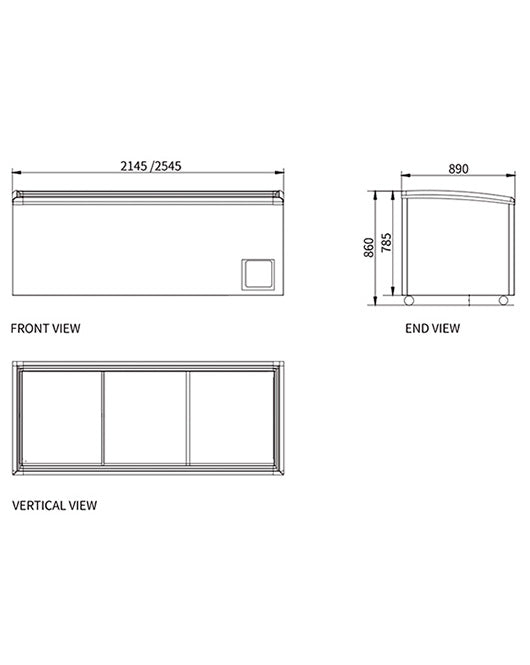 Modular Supermarket Island Freezer CQS-21L - CQS-21L - Snow Village Commercial Fridge - 2 - NZ Depot Buy Modular Supermarket Island Freezer CQS-21L Online - Commercial Freezers - 2 - NZ Depot Delivery