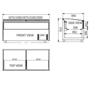 Buy Modular Supermarket Island Freezer CQT-25L Online - Commercial Freezers - 2 - NZ Depot Delivery