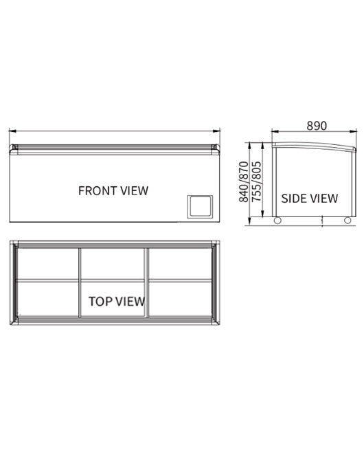Modular Supermarket Island Freezer CQZ-15L - CQZ-15L - Snow Village Commercial Fridge - 2 - NZ Depot Buy Modular Supermarket Island Freezer CQZ-15L Online - Commercial Freezers - 2 - NZ Depot Delivery