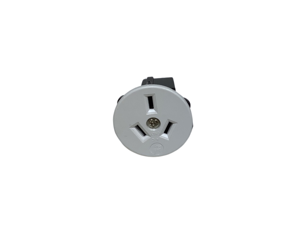 Parmco Side plug socket 10a 3pin 38mm round 1 Buy Parmco Side plug socket 10a 3pin 38mm round Online - Parts - 1 - NZ Depot Kitchen