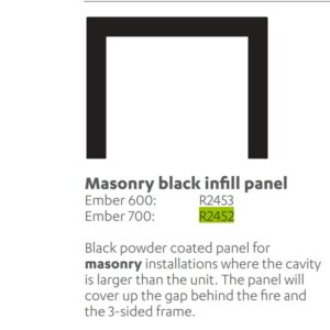 Rinnai R2452 - Infill Panel Ember R700 NZ | NZ Depot