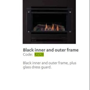 Rinnai R2528 - Frame/glass Guard Blk | NZ Depot