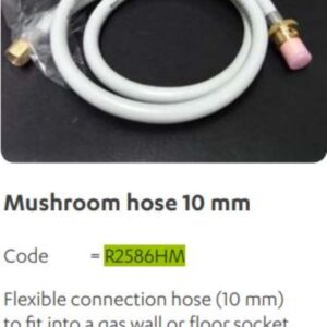 Rinnai 10MM Mushroom Hose - Rinnai 10MM Mushroom Hose | NZ Depot