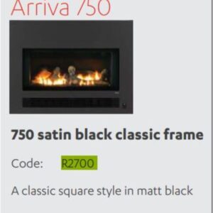 Rinnai R2700 - Fascia Flat Satin Blk RHFE750 | NZ Depot