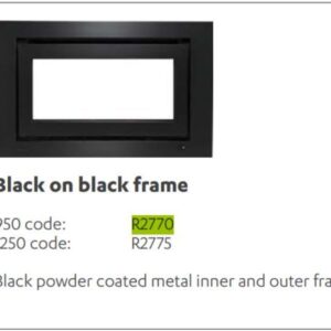 Rinnai R2770 - Fascia R950 Black NZ | NZ Depot