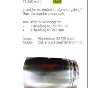 Rinnai R3639 - Flue Extn 360 MM DV | NZ Depot