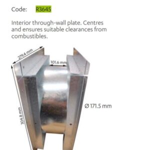 Rinnai R3645 - Thru-wall Plate Interior DV | NZ Depot