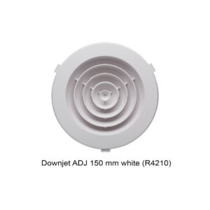 Rinnai R4210 - Downjet Adj 150MM White | NZ Depot