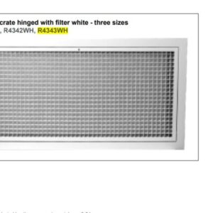 Rinnai R4343WH - Rag E/c Hing Filtr 390X890 WH | NZ Depot
