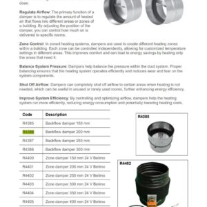 Rinnai R4388 - Backflow Damper 300 | NZ Depot