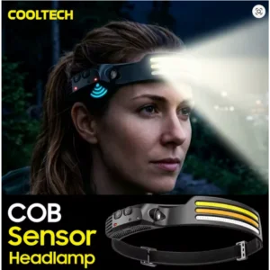 Buy Rechargeable COB LED HeadLamp with Motion Sensor Built-in Battery Online - Homeware Clearance Sale - - 2 - NZ Depot Delivery