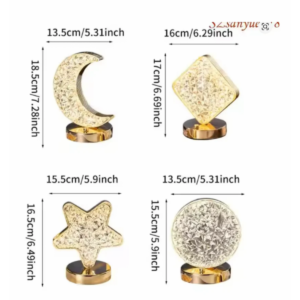 Buy Rechargeable Moon/Round/Square/Star Projection Night Light with Touch Control Online - Home Decor -  - 2 - NZ Depot Delivery