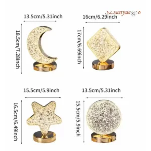 Buy Rechargeable Moon/Round/Square/Star Projection Night Light with Touch Control Online - Homeware Clearance Sale - - 2 - NZ Depot Delivery