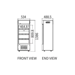 Buy SINGLE DOOR DISPLAY FRIDGE LC-138 Online - Commercial Commercial Refrigeration - 2 - NZ Depot Delivery