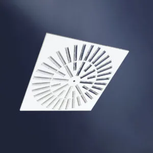 Temperzone SSC-AD - Slotted Swirl Diffuser - TZ-TEMPERZONESSCADSLOTTEDSWIRLDIFFUSE front view | NZ Depot