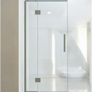 Buy Shower Glass - Stream Series Swing Door 1170mm Brushed Nickel Frame Online - Shower Enclosures - Frameless Shower - 2 - NZ Depot Delivery