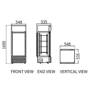 Buy Single Glass Door Display Fridge LC-228(A) Online - Commercial Fridges - 2 - NZ Depot Delivery