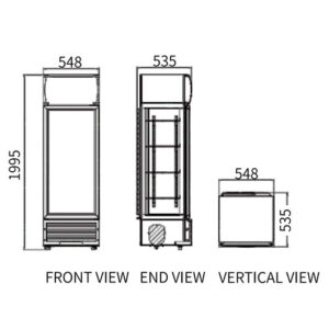 Buy Single Glass Door Display Fridge LC-298(A) Online - Commercial Fridges - 2 - NZ Depot Delivery