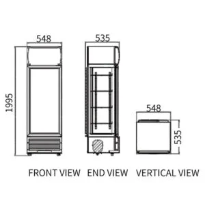 Buy Single Glass Door Display Fridge LC-298(A) Online - Commercial Fridges - 2 - NZ Depot Delivery