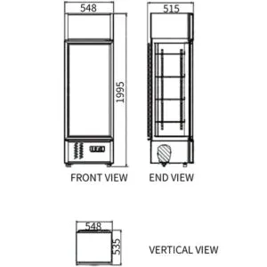 Buy Single Glass Door Display Fridge LC-298B Online - Commercial Fridges - 2 - NZ Depot Delivery