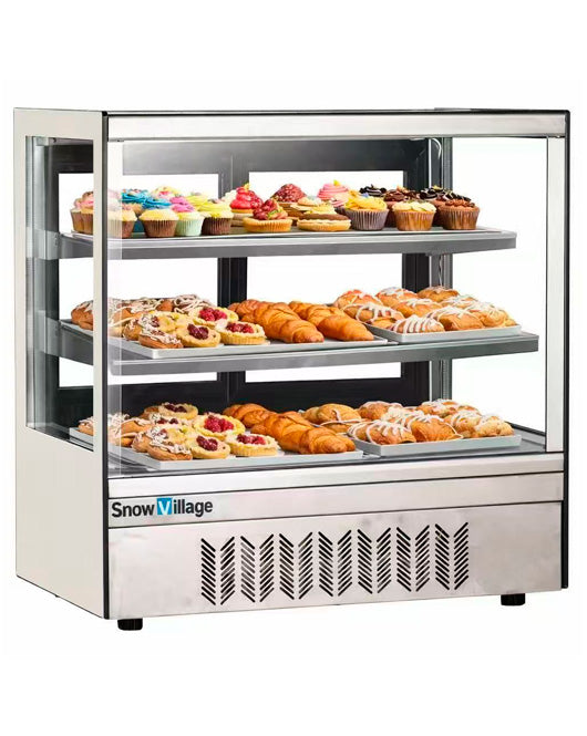 Square Glass Chilled Counter-Top Food Display DG-TZ700 - DG-TZ700 - Snow Village Commercial Fridge - 2 - NZ Depot Buy Square Glass Chilled Counter-Top Food Display DG-TZ700 Online - Commercial Fridges - 2 - NZ Depot Delivery