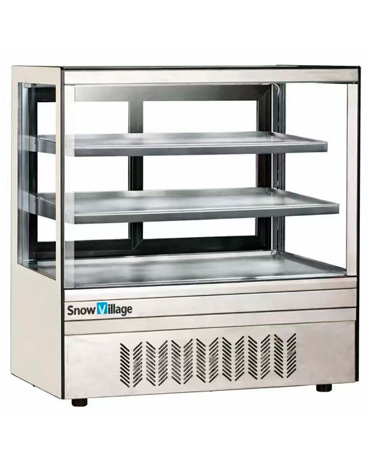 Square Glass Chilled Counter-Top Food Display DG-TZ700 | Commercial Refrigeration | Snow Village 1 Buy Square Glass Chilled Counter-Top Food Display DG-TZ700 Online - Commercial Fridges - 1 - NZ Depot Delivery