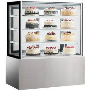 Buy Square Glass Chilled Food Display DG-1800FZH3 Online - Commercial Fridges - 2 - NZ Depot Delivery
