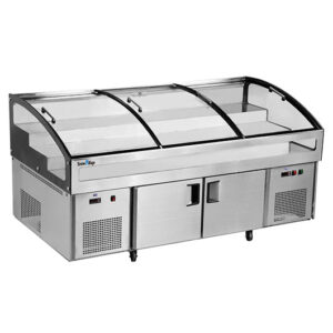 Buy Stainless Double Door With Triple Temperature Display Cabinet BT-B2.5/D-T3 Online - Commercial Fridges - 1 - NZ Depot Delivery