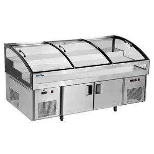 Buy Stainless Double Door With Triple Temperature Display Cabinet BT-B2.5/D-T3 Online - Commercial Fridges - 1 - NZ Depot Delivery