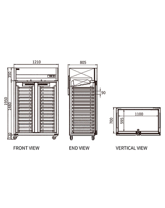 Stainless Steel Double Door Tray Freezer/Fridge CFD-40D2F-K - CFD-40D2F-K - Snow Village Commercial Fridge - 2 - NZ Depot Buy Stainless Steel Double Door Tray Freezer/Fridge CFD-40D2F-K Online - Commercial Freezers - 2 - NZ Depot Delivery