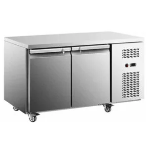 Buy Stainless Steel Double Door Workbench Freezer GNR1360T2 Online - Commercial Fridges - 1 - NZ Depot Delivery