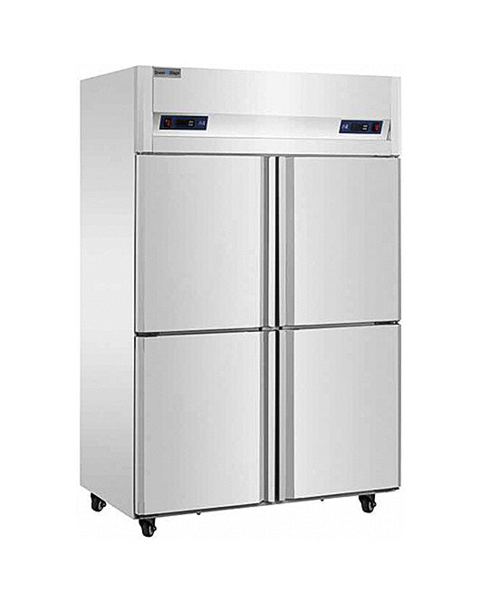 Stainless Steel Four Door Freezer/Fridge CFD-40D4F | Commercial Refrigeration | Snow Village 1 Buy Stainless Steel Four Door Freezer/Fridge CFD-40D4F Online - Commercial Freezers - 1 - NZ Depot Delivery