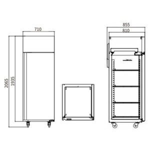 Buy Stainless Steel Single Door Freezer/Fridge GNF710L1 Online - Commercial Freezers - 2 - NZ Depot Delivery