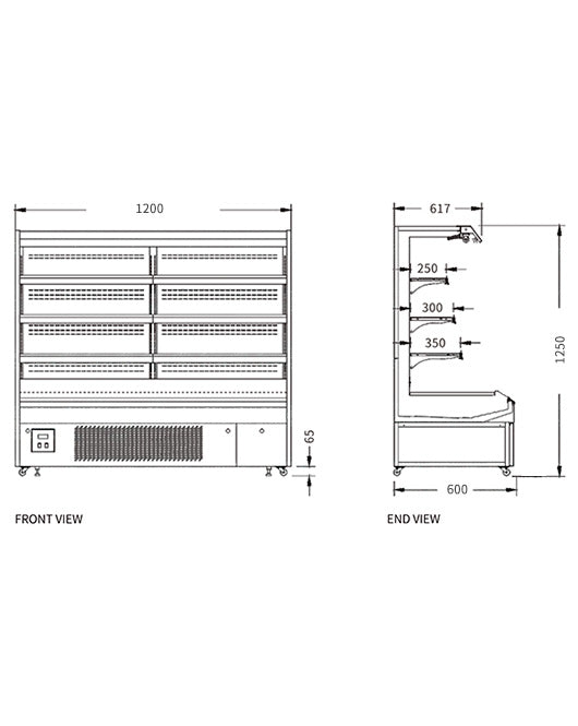 Supermarket Display Cabinet Chiller XC-ZL-12/1250 - XC-ZB-12/1250 - Snow Village Commercial Fridge - 2 - NZ Depot Buy Supermarket Display Cabinet Chiller XC-ZL-12/1250 Online - Commercial Commercial Refrigeration - 2 - NZ Depot Delivery