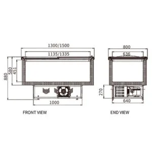 Buy Supermarket Island Freezer SD/SC-1500 Online - Commercial Freezers - 2 - NZ Depot Delivery