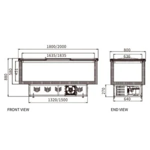 Buy Supermarket Island Freezer SD/SC-1800 Online - Commercial Freezers - 2 - NZ Depot Delivery