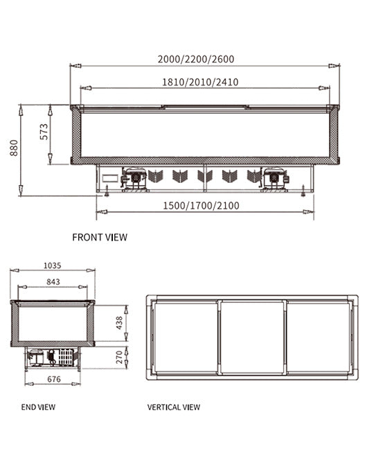 Supermarket Island Freezer SD/SC-2000K - SD/SC-2000K - Snow Village Commercial Fridge - 2 - NZ Depot Buy Supermarket Island Freezer SD/SC-2000K Online - Commercial Freezers - 2 - NZ Depot Delivery