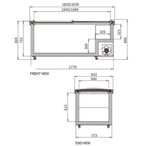 Buy Supermarket Island Freezer SD/SC-2000RS (Wide Editon） Online - Commercial Freezers - 2 - NZ Depot Delivery