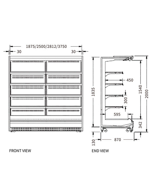 Supermarket Vertical Display Chiller XC-CLF-25/870 - XC-CLF-25/870 - Snow Village Commercial Fridge - 2 - NZ Depot Buy Supermarket Vertical Display Chiller XC-CLF-25/870 Online - Commercial Fridges - 2 - NZ Depot Delivery